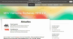 Desktop Screenshot of harmonie-buechenau.de